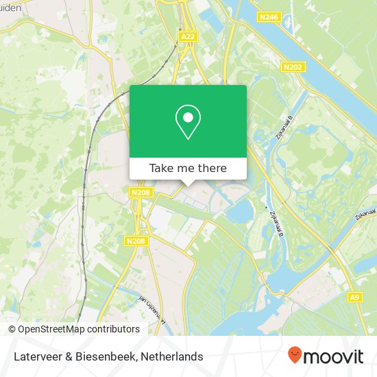 Laterveer & Biesenbeek map