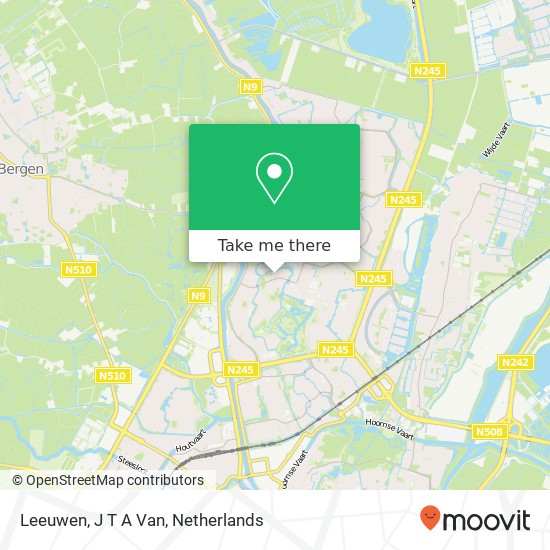 Leeuwen, J T A Van map