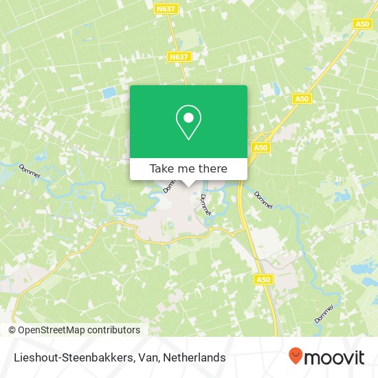 Lieshout-Steenbakkers, Van map