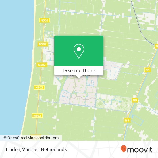 Linden, Van Der map