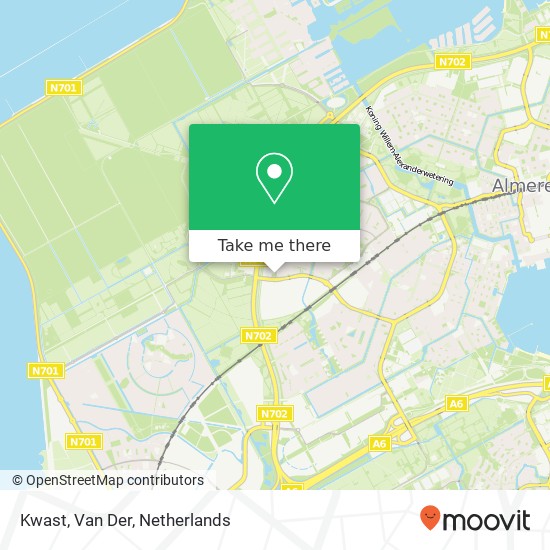 Kwast, Van Der map