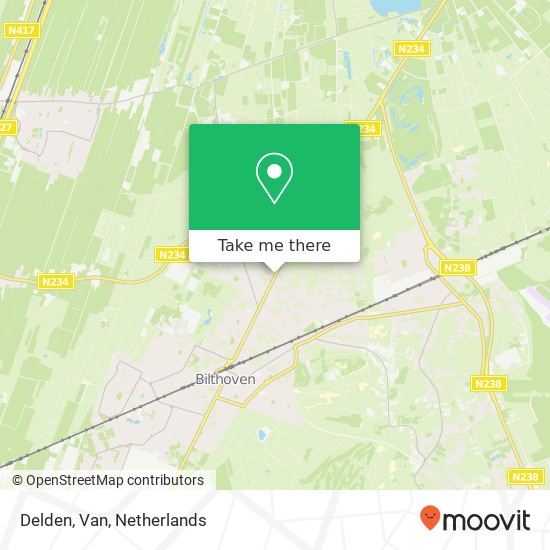 Delden, Van map
