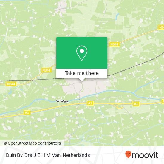 Duin Bv, Drs J E H M Van map