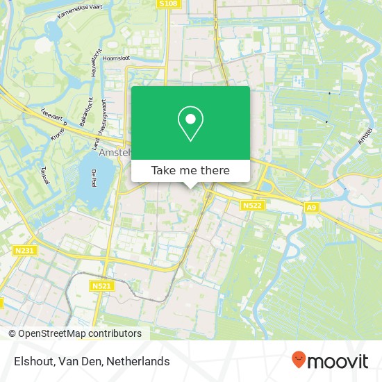 Elshout, Van Den map