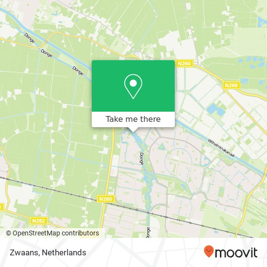 Zwaans map