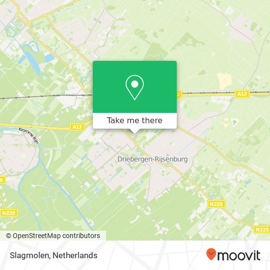 Slagmolen map