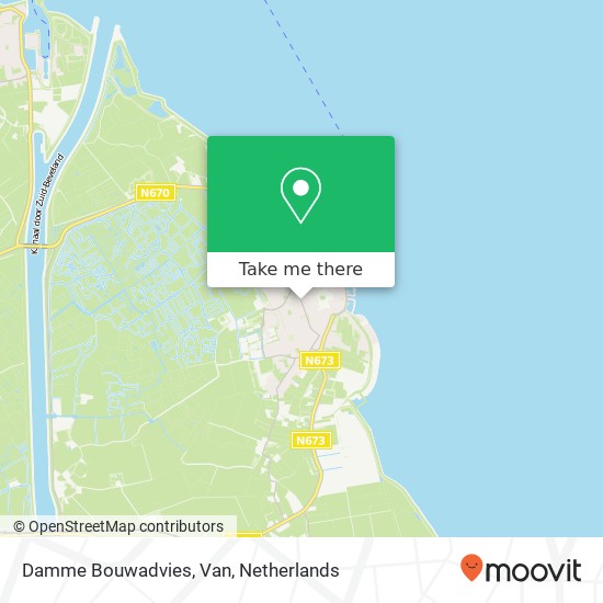 Damme Bouwadvies, Van map