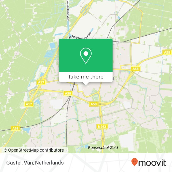 Gastel, Van map