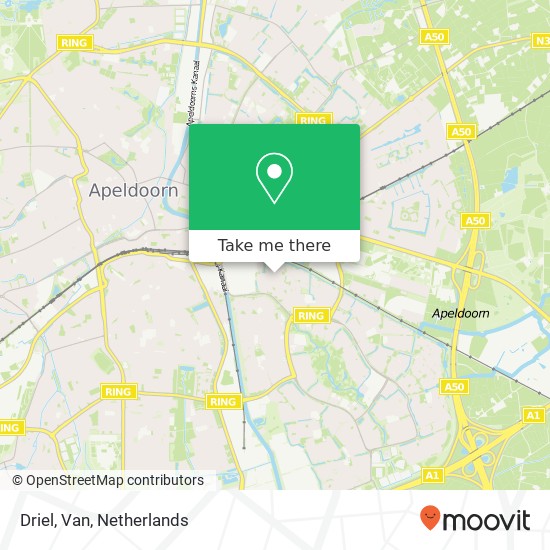 Driel, Van map