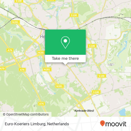 Euro-Koeriers Limburg map