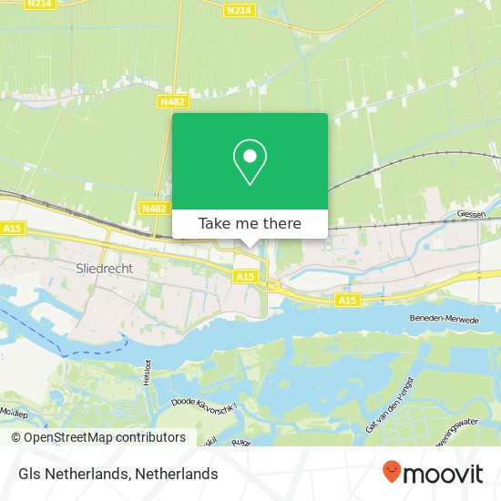 Gls Netherlands map