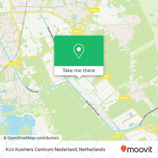 Kcn Koeriers Centrum Nederland map