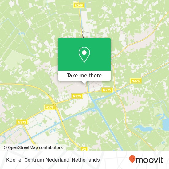 Koerier Centrum Nederland map