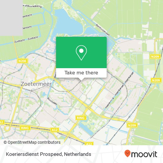 Koeriersdienst Prospeed map