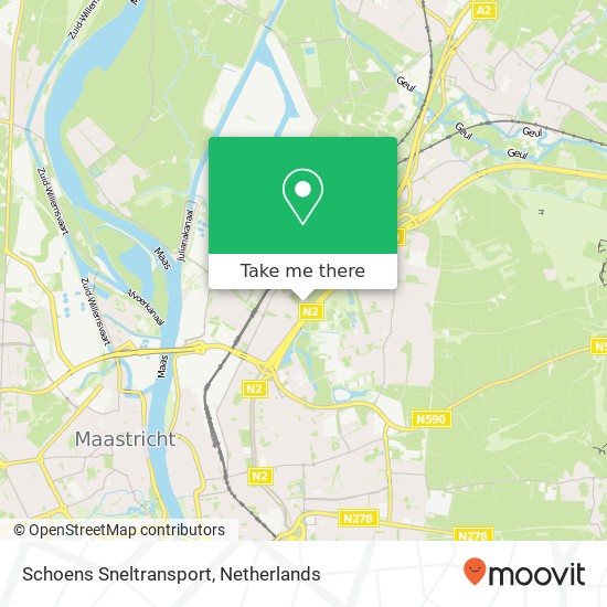 Schoens Sneltransport map