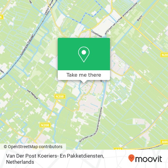 Van Der Post Koeriers- En Pakketdiensten map