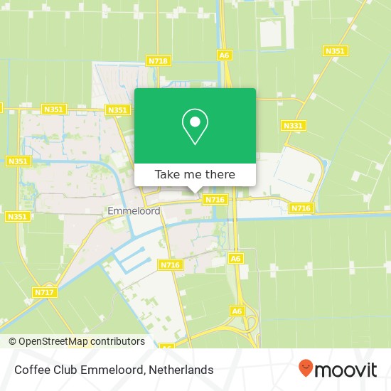 Coffee Club Emmeloord map