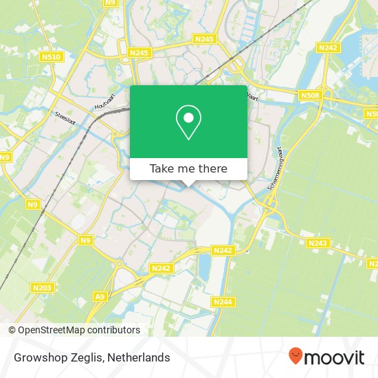 Growshop Zeglis map