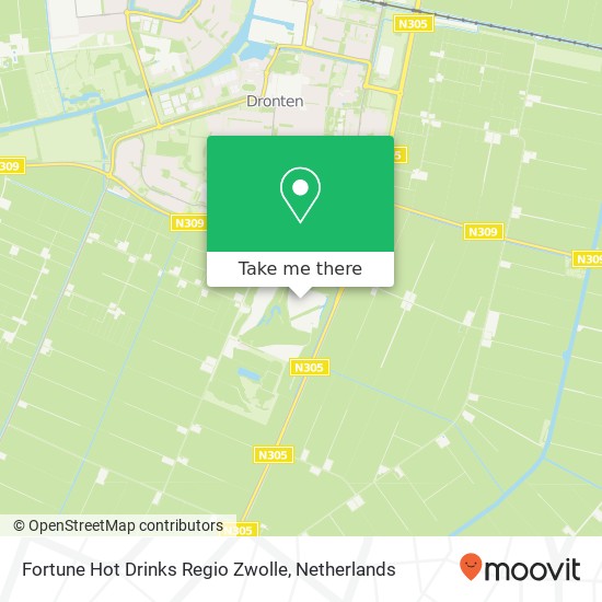 Fortune Hot Drinks Regio Zwolle map