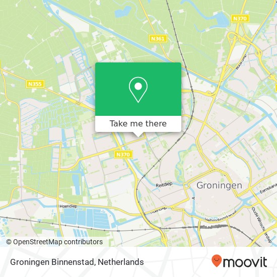 Groningen Binnenstad map