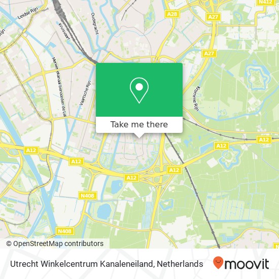 Utrecht Winkelcentrum Kanaleneiland map