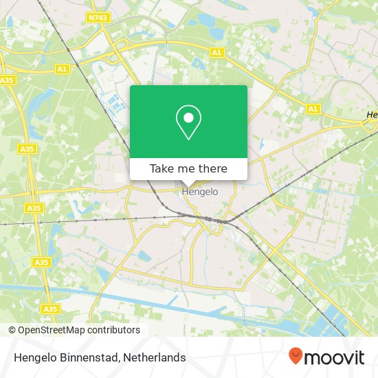 Hengelo Binnenstad Karte