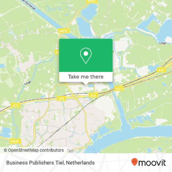 Business Publishers Tiel map