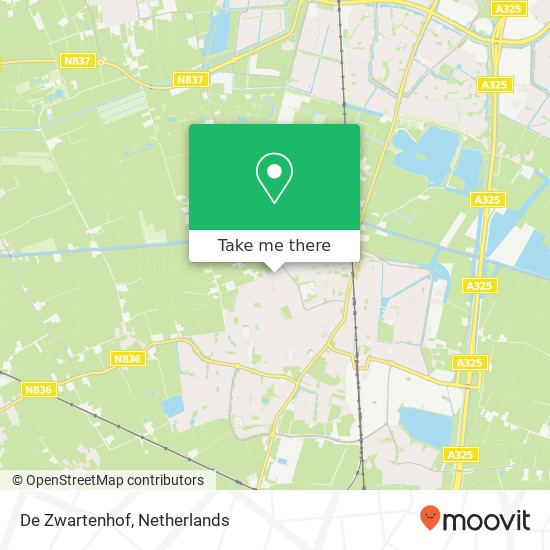 De Zwartenhof map