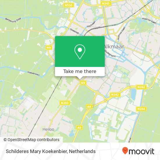 Schilderes Mary Koekenbier map