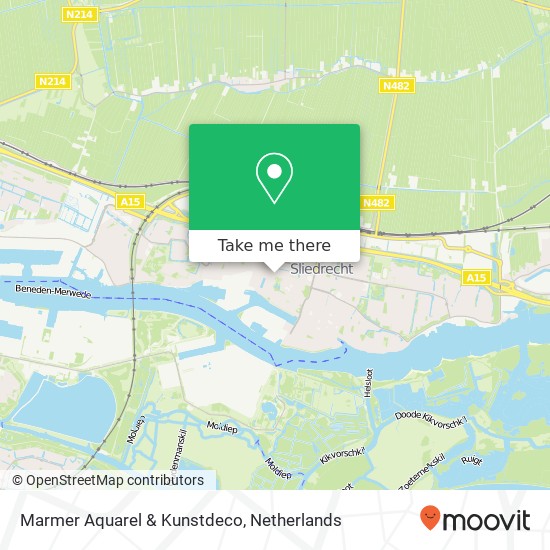 Marmer Aquarel & Kunstdeco map