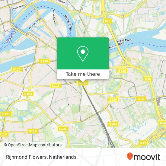 Rijnmond Flowers map