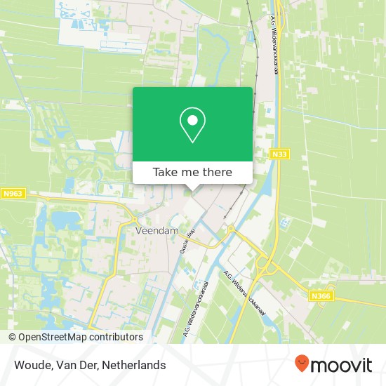 Woude, Van Der map