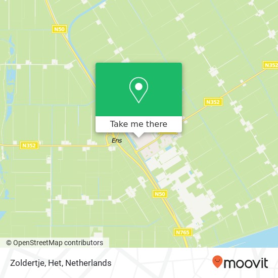 Zoldertje, Het map