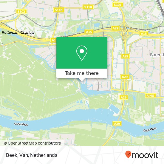 Beek, Van map