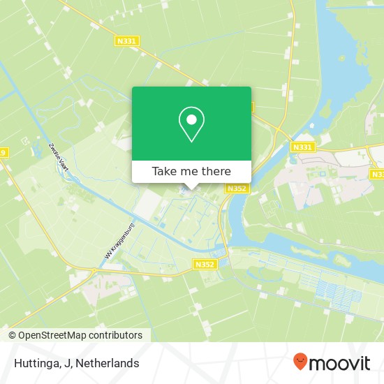 Huttinga, J map