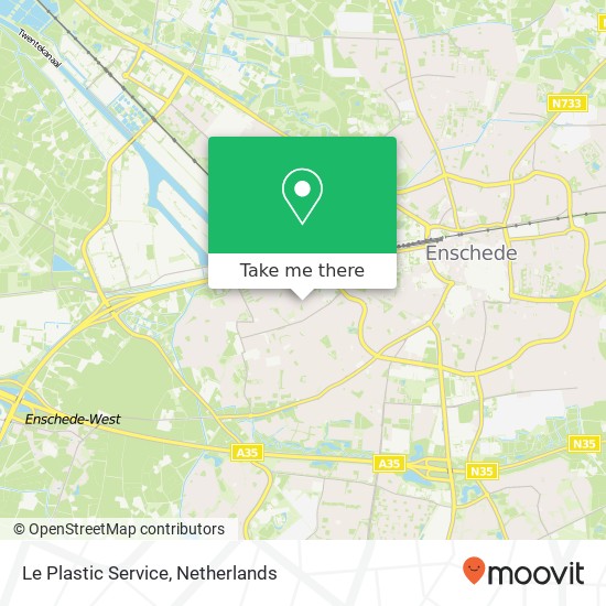 Le Plastic Service map