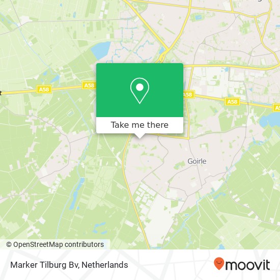 Marker Tilburg Bv map