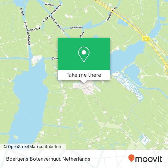 Boertjens Botenverhuur map