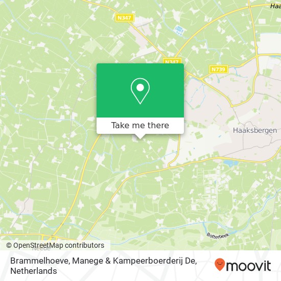 Brammelhoeve, Manege & Kampeerboerderij De map