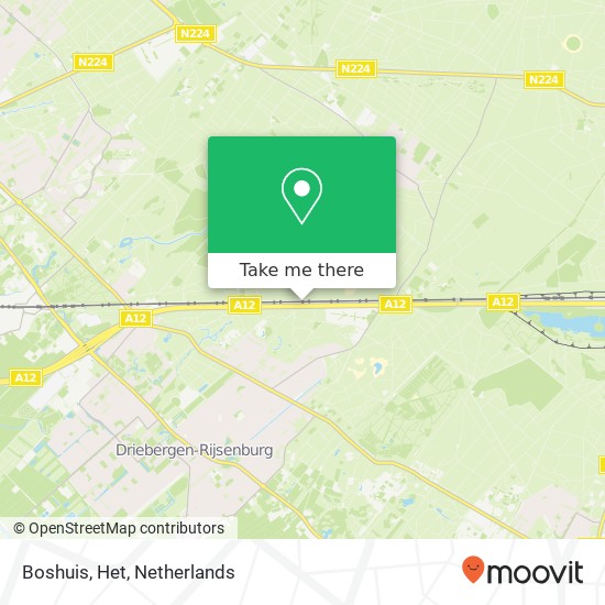 Boshuis, Het map