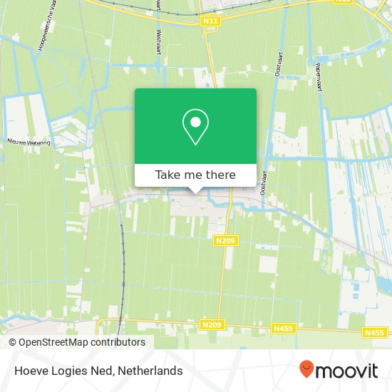 Hoeve Logies Ned map