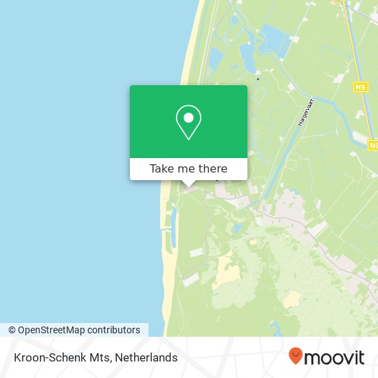 Kroon-Schenk Mts map