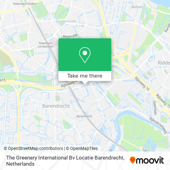 The Greenery International Bv Locatie Barendrecht map