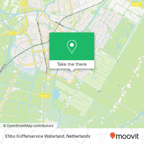 Ehbo Kofferservice Waterland map