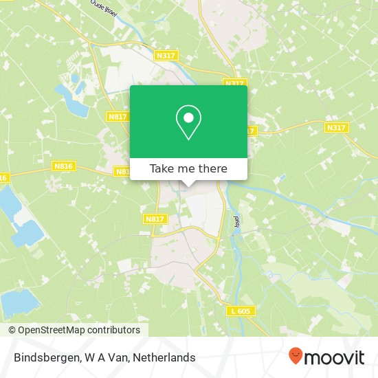 Bindsbergen, W A Van map