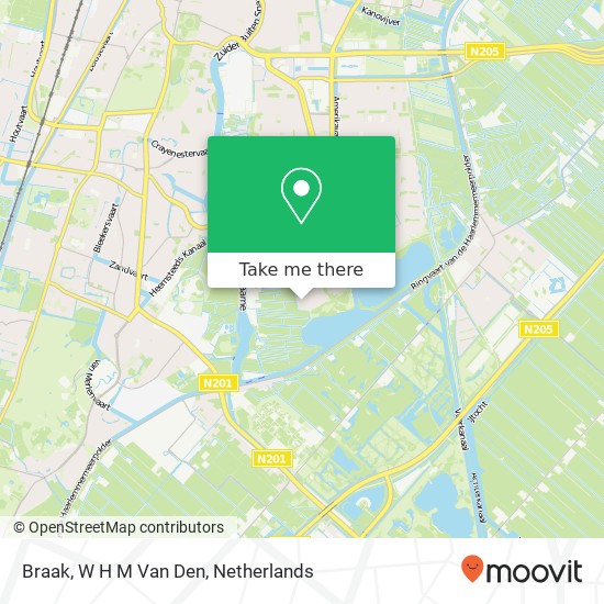 Braak, W H M Van Den map