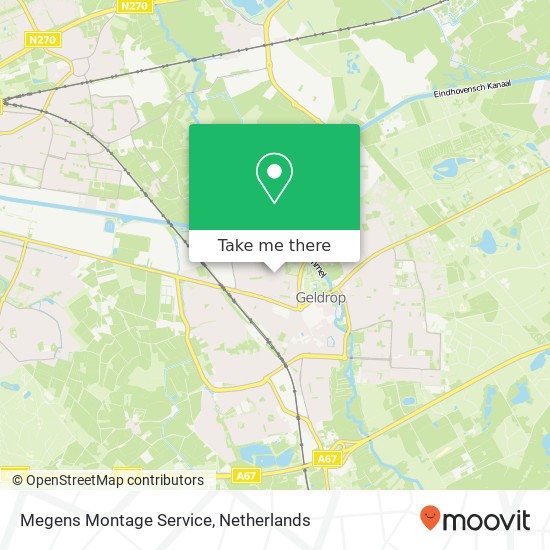 Megens Montage Service map