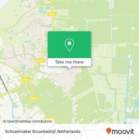 Schoenmaker Bouwbedrijf map