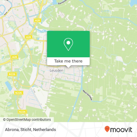 Abrona, Sticht map