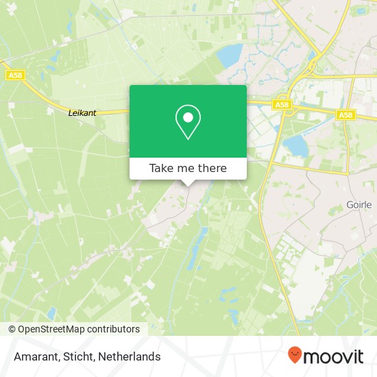 Amarant, Sticht map